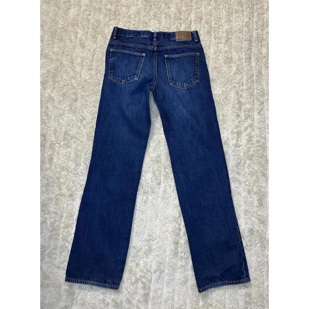 GAPKids 1969 classic slim straight medium-dark wash denim jeans Youth 14 Reg